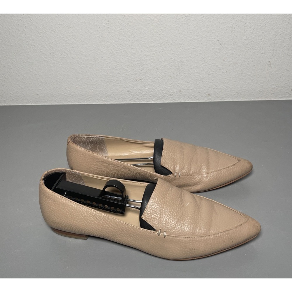 Marc Fisher Pebbled Leather Ballet Flat Pointed Toe Shoes Women's 7.5M
